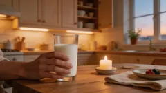 Sklenice mléka večer může uškodit – na co si dát pozor
